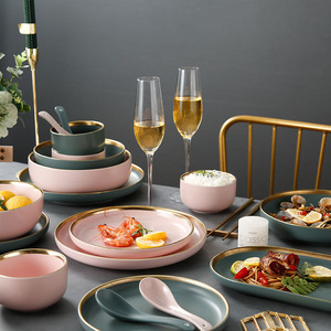 <span class=keywords><strong>Vaisselle</strong></span> glaçure de <span class=keywords><strong>style</strong></span> <span class=keywords><strong>scandinave</strong></span> 5 pièces ustensiles de cuisson en céramique assiette de fruits en céramique cuite au fromage ensemble de <span class=keywords><strong>vaisselle</strong></span> en céramique - Product Image 1