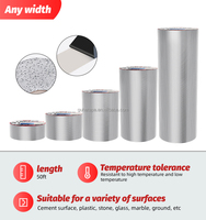 Ruban d'étanchéité en aluminium argenté imperméable, ruban adhésif en butyle antistatique, réparation de toit de camping-car, étanchéité de tuyaux de bateau, réparation de fuites de toit en verre, silicone
