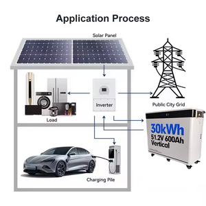 도매 51.2V 600Ah Lifepo4 배터리 30kWh 리튬 태양광 배터리 에너지 저장 장치 600Ah 300A BMS 48V/51.2V 가정용 - Product Image 4