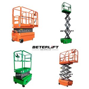 Diskon gunting hidrolik elektrik mendorong sendiri platform kerja udara dalam ruangan luar ruangan 300kg 3m 4m 5m 6m 10m 12m 14m - Product Image 3