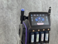 Appareil professionnel 2-en-1 pour soin du visage à bulles 360 °   Appareil de beauté pour un nettoyage en profondeur en spirale et une hydratation sans aiguille, pour une utilisation en salon et à domicile