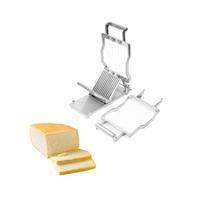 Coupe-fromage manuel compact en acier inoxydable SUNMAX-Parfait pour les blocs de lait caillé et les bâtonnets de beurre