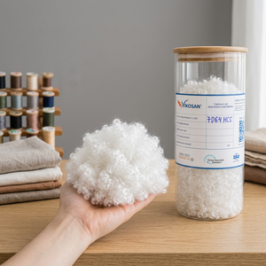 VIKOSAN 100% Polyester Recyclé Fibre Creuse Courte Rembourrage 7D 32HCS Conforme au Standard Global Recycled Anti-Boulochage - Product Image 1
