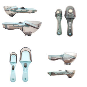 Cucharas Medidoras Ajustables Azules Portátiles para Acampar al Aire Libre, Cocina y Repostería Profesional - Product Image 1