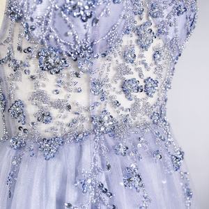 Abiti da sposa all'ingrosso abiti da sposa con perline in pizzo abito da ballo con spalline trasparenti modeste spalline da sera abiti da sera - Product Image 3