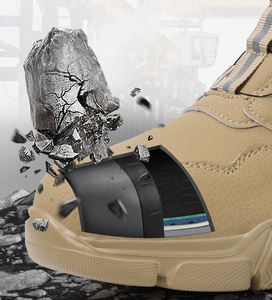 أحذية سلامة بالجملة من مصنع الأحذية الصيني، أحذية عمل خفيفة الوزن بدون أربطة للرجال والنساء مع مقدمة فولاذية - Product Image 2