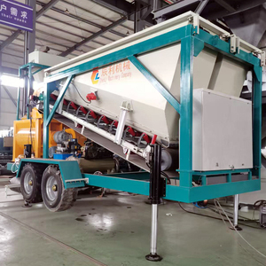 Planta Mezcladora de Concreto Móvil, <span class=keywords><strong>Mini</strong></span>, Simple y Compacta, Planta Dosificadora, Equipo Pequeño para Mezclar Concreto Seco y Listo para Usar - Product Image 2