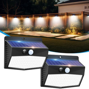 Applique murale LED solaire étanche IP65, type séparé, extérieur, lumière du jour 5000K, angle de faisceau 270° pour cour, garage, jardin, petite cour - Product Image 2