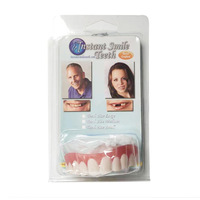 Bretelles dentaires artificielles en silicone pour le blanchiment des dents, autocollant pour prothèses dentaires souriantes