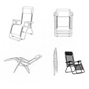 Offre Spéciale noir salon <span class=keywords><strong>chaise</strong></span> de patio extérieur cour plage piscine zéro 0 gravité plage <span class=keywords><strong>chaise</strong></span> <span class=keywords><strong>chaise</strong></span> pliante - Product Image 6