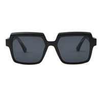 Lunettes de soleil de marque célèbre de haute qualité, grande monture carrée noire, surdimensionnées, unisexes, vente promotionnelle pour hommes