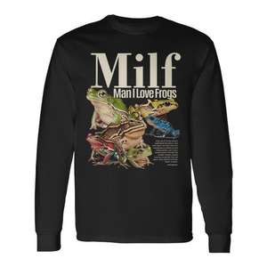 Camiseta promocional de manga larga Milf Man I Love Frogs - Product Image 1