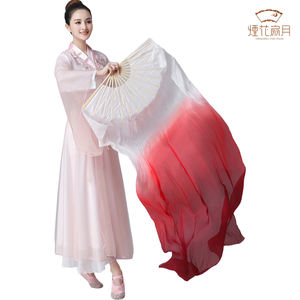 Éventails en soie ultra-fins pour la <span class=keywords><strong>danse</strong></span> <span class=keywords><strong>orientale</strong></span> féminine, accessoire de spectacle doux et léger à tenir à la main - Product Image 2