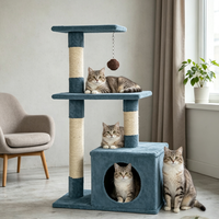 En gros Arbre à chat pliable de luxe classique, mobilier d'intérieur, tour multi-niveaux avec griffoirs, usine OEM personnalisée