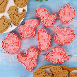 Set di 8 Stampi per Biscotti 3D a Forma di Veicoli da Costruzione, per Bambini, Ramadan e San Valentino - Product Image 1