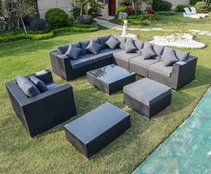 Outdoor Wicker Sofa Furniture <strong>Rattan</strong> Sectional Long <strong>Corner</strong> Sofa <strong>Sets</strong> - Product Image 1