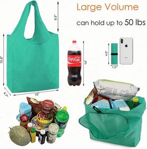 Bolsa de Compras Reutilizable de Tela de Poliéster 190T, Tamaño Personalizado, Ligera, Resistente y Plegable, con Estampados de Animales Elegantes - Product Image 4