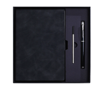 Boce – Coffret Cadeau Personnalisé Haut de Gamme pour Entreprises : Carnet A5, Tasse Isotherme, Parapluie et Stylo à Encre Gel Noire – Multi-Occasions