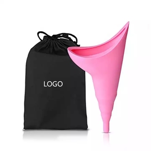 Sac à urine pliable en silicone réutilisable pour <span class=keywords><strong>femme</strong></span>, pour voiture, voyage, <span class=keywords><strong>urinoir</strong></span> d'urgence, toilettes de camping, entonnoir à pipi facile à transporter - Product Image 1