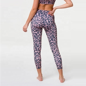 Leggings Deportivos de Cintura Alta para Mujer, Anticelulíticos, Transpirables, con Estampado de Leopardo, Efecto Levanta Glúteos, Sin Costuras, para Gimnasio y Yoga - Product Image 3