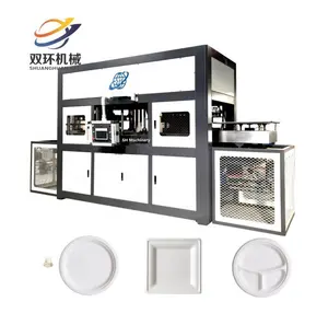 Environmentally friendly and biodegradable disposable tableware forming machine