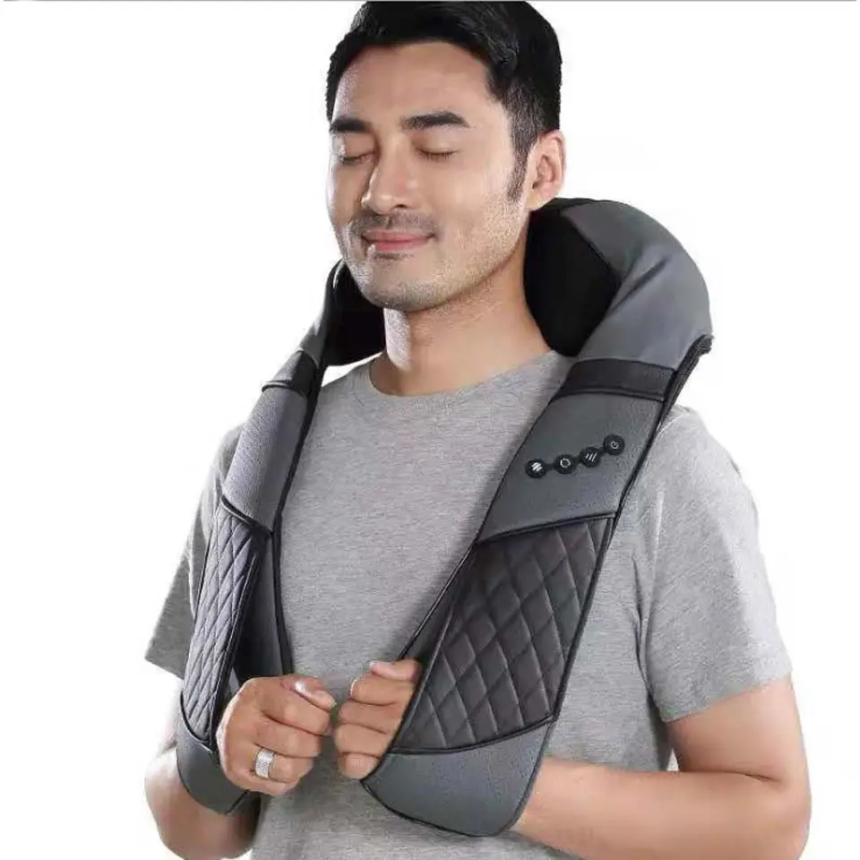 Masseur Portable Shiatsu Masseur De Cou Et D'épaule Avec Chauffage Électrique Vibration Corps Intelligent Masseur De Cou