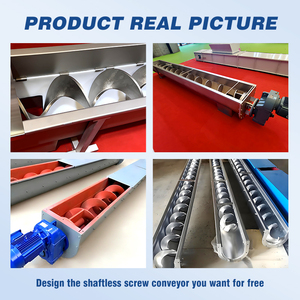 Verstelbare Roestvrijstalen Flexibele Shaftless <span class=keywords><strong>Helix</strong></span> Schroef Transportband Voeder Poeder Materiaal Slib/Stof Vijzel Schroef Transportband - Product Image 4