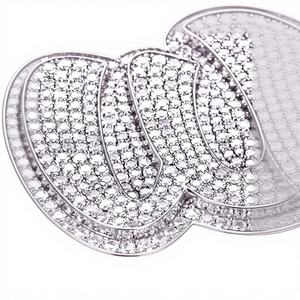 Collier personnalisé fait main en or jaune 18 carats avec diamant Moissanite certifié GRA, clarté VVS, entièrement serti, style Hip Hop avec logo glacé - Product Image 1