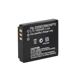 CGR CGA-S005 S005E DMW-BCC12 FUJ NP-70 1400mAh DB60 <span class=keywords><strong>Batterie</strong></span> pour <span class=keywords><strong>Lumix</strong></span> DMC-FS1 FS2 FX3 FX8 FX9 FX10 FX12 FX50 Batteries - Product Image 1