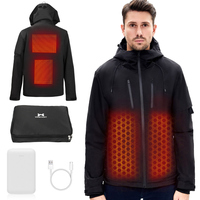 Veste chauffante intelligente d'hiver unisexe légère et imperméable 2022, vêtements techniques d'extérieur, veste chauffante USB pour hommes et femmes