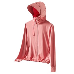 Vêtements de protection solaire UPF50+ pour hommes et femmes, combinaison de pêche professionnelle d'été en soie glacée fine et respirante, résistante aux plis - Product Image 4