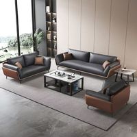 Ensemble de canapé et table basse pour bureau commercial, mobilier de réception et de négociation pour entreprises