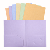 Carpeta Personalizable Nueva, con Clip Doble de Paja de Trigo, Material PP Ecológico, Organizador A4 de Doble Bolsillo