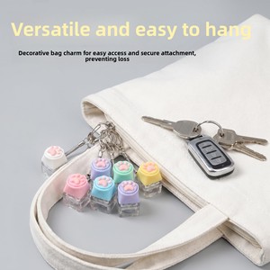 2026 Porte-clés mignon en forme de griffe de chat, jouet de décompression pour les doigts, testeur de keycap, pendentif pour sac à dos, cadeau pour couples de festival - Product Image 4