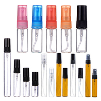 Gros Flacon de Parfum de Testeur Rechargeable à Pulvérisation en Verre Mince Vide de 2ml 3ml 5ml 10ml Pour Voyage, avec Bouchon à Vis