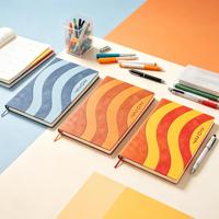 Carnet de notes annuel OEM 2027 à motif ondulé coloré avec logo personnalisé pour cadeaux d'affaires et cadeaux personnels