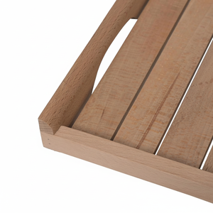 Lot de 2 plateaux de service en bois modernes faits à la main pour le thé, le café, les collations, la cuisine, les mariages, Diwali-Home Decorative Trays - Product Image 1