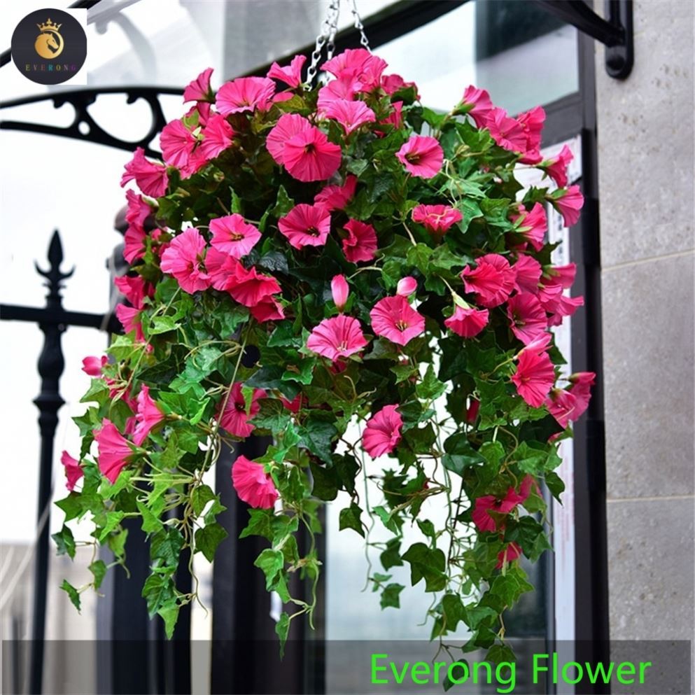 6 Flores Artificiales De Petunia - Resistente A Rayos UV, 36 Cm, Para Balcón, Jardín O Interior (morado, Violeta, Blanco)
