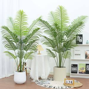 Plantes vertes artificielles de simulation, 6 pieds et 4 pieds de hauteur, 13 feuilles, arbre haut de gamme, décoration, faux arbre Cordyline - Product Image 2