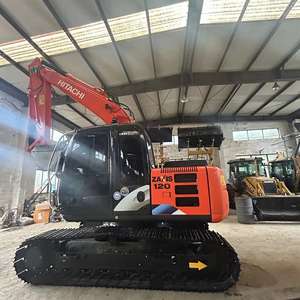 Excavatrice Hitachi ZX120 de 12 tonnes d'origine japonaise utilisée avec des composants de moteur et de pompe à noyau en stock à Shanghai en Chine - Product Image 2