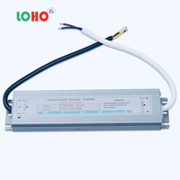 Alimentation LED étanche ultra-mince avec PFC IP67, entrée 220-120VAC-DC, sortie 12V 24V 300W 250W, sortie simple, pour usage industriel