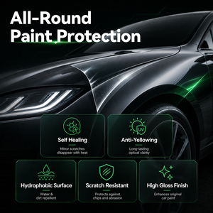 HIGHCOOL Clear Gloss TPU PPF Car Wrap Film Anti Yellowing Self Healing Stone Chip Resistant <b>Paint</b> Protection Roll - Product Image 4