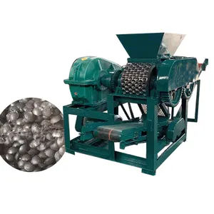 Máquina automática de prensa de bolas de carbón pequeño Máquina de prensa de bolas de briquetas de barbacoa de carbón de carbonización