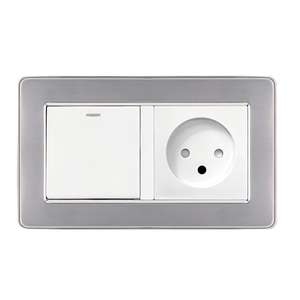 Prise électrique murale double standard russe européenne, prise électrique, interrupteur mural multifonctionnel européen - Product Image 1