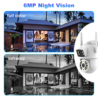 OEM 6MP WLAN/4G LTE Außen-Netzwerkkamera CCTV-Sicherheitssystem KI-Humanoide-Verfolgung Zwei-Wege-Audio Drahtlose IP-Kamera 4G SIM