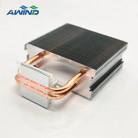 Ventilateur CPU AIO à profil bas LGA 1150 1151 1700, dissipateur thermique avec plaque arrière et fixation par vis pour socket LGA1700, dissipateur thermique AM4, radiateur