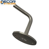 Support de main courante sans partie supérieure arrondie, support de main courante en verre, acier inoxydable 316/304