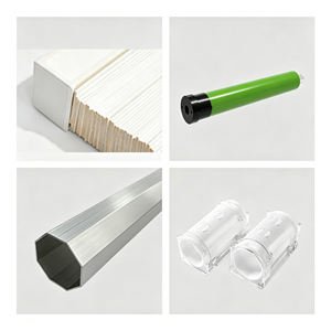 Persianas Venecianas Motorizadas de Madera con <span class=keywords><strong>Tubo</strong></span> Octagonal, de Alta Precisión, con Lamas Abatibles, para Decoración de Ventanas de Villas, Hoteles y Oficinas - Product Image 5