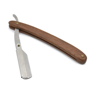 Rasoio a Mano Libera Pieghevole in Acciaio Inossidabile, Strumento per <span class=keywords><strong>Barba</strong></span>, Rasoio Dritto Durevole per Uomo, Logo Personalizzabile - Product Image 1