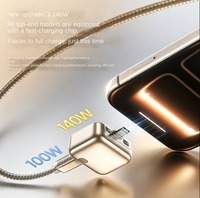 Chargeur USB-C 140W à éjection automatique, protection contre la surcharge, matériau ignifuge pour PC, universel pour téléphone portable